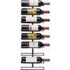 Sorbus Wall Mount Wine Rack  Holds 9 Bottles  Black Metal Wine Bottle Holder for Wall, Modern Wine Rack for Home Bar, Kitchen view 1