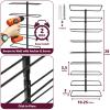 Sorbus Wall Mount Wine Rack  Holds 9 Bottles  Black Metal Wine Bottle Holder for Wall, Modern Wine Rack for Home Bar, Kitchen view 3