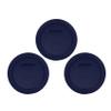 Pyrex 7200-PC 2 Cup Blue Food Storage Replacement Lid (3-Pack) - Made in USA view 1