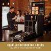 Picnic TIME Hamilton Bartender Kit, Portable Bar Case with Cocktail Shaker Set, Professional Mixology Bartender Kit Stand, Cocktail Shaker Set with Leatherette Case and Service for Four (Black) view 2