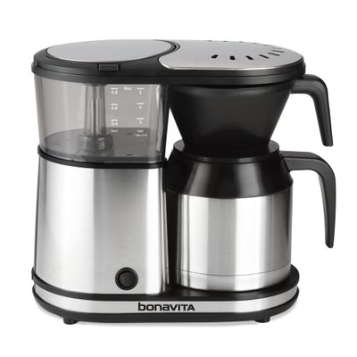 Bonavita 5 Cup Drip Coffee Maker Machine, One-Touch Pour Over, Auto Pause Brewing with Stainless Steel Double Wall Thermal Carafe, SCA Certified, Dishwasher Safe, BV1500TS