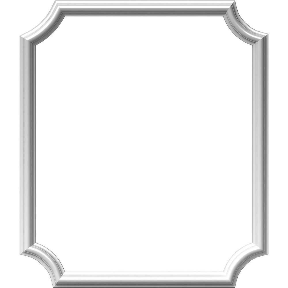 Ekena Millwork PNL24X28AS-02 24"W x 28"H x 1/2"P Ashford Molded Scalloped Wainscot Wall Panel