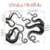 MairGwall Octopus Tentacles Vinyl Wall Art Sea Monster Wall Sticker Wall Decal Bathroom Doorway Wall Sticker(Black, X-Large) view 3
