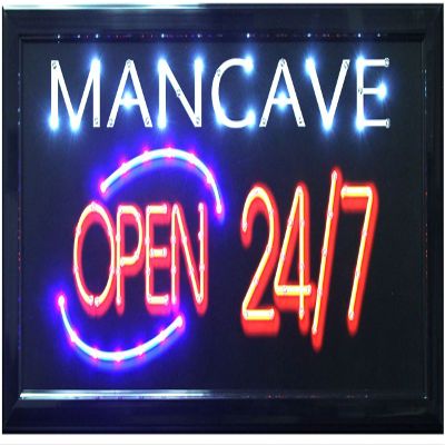 Crystal Art Times 10"x19" Man Cave LED Lighted Sign, 10" x 19"