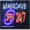 Crystal Art Times 10"x19" Man Cave LED Lighted Sign, 10" x 19" view 1
