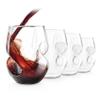Final Touch Conundrum Red Wine Glasses - Set of 4 Stemless Handcrafted Glasses - 16 Ounce - Curves for Comfortable Holding - Dishwasher Safe (GG5009) view 1