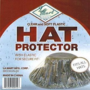 Hat Protector,clear Plastic with Elastic for a Perfect Fit,one Size Fits All.