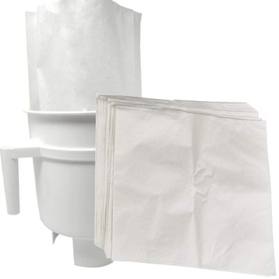 IMPRESA Cold Brew Filter Bags - Disposable Bags for Iced & Batch Coffee - Rip-Resistant Paper Coffee Filters - Compatible with Toddy Cold Brew Maker - 11.25" x 13", White, Pack of 30