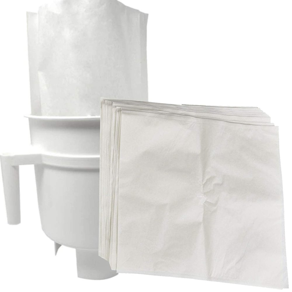 IMPRESA Cold Brew Filter Bags - Disposable Bags for Iced & Batch Coffee - Rip-Resistant Paper Coffee Filters - Compatible with Toddy Cold Brew Maker - 11.25" x 13", White, Pack of 30
