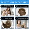 IMPRESA Cold Brew Filter Bags - Disposable Bags for Iced & Batch Coffee - Rip-Resistant Paper Coffee Filters - Compatible with Toddy Cold Brew Maker - 11.25" x 13", White, Pack of 30 view 4