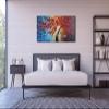Wieco Art Abstract Floral Oil Paintings on Canvas Wall Art for Bedroom Bathroom Home Decorations Dazzling Beauty 3D Thick Layer Modern Large 100% Hand Painted Wrapped Pretty Red Flowers Artwork L view 3