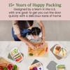 Bentgo Easyboxes - Original Stackable Lunch Boxes - Reusable 3-Compartment Food Containers for Kids and Adults - Bento Lunch Box for Meal Prep, School, & Work - BPA Free, Set of 4 (Earth Tones) view 4