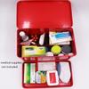 Funly mee Vintage First aid Box for Home, Medicine Tin, Red Metal Medicine Storage Box (Large 12.6 8.37.7 inches) view 4