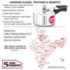 Hawkins 2 Litre Classic Pressure Cooker, Best Inner Lid Cooker, Small Cooker, Silver (CL20) view 3