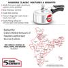 Hawkins Aluminium 1.5 Litre Classic Pressure Cooker,Best Inner Lid Cooker,Small Cooker,Silver(Cl15) view 3