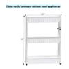28" Slim Slide Out Storage Tower for Laundry, Bathroom, or Kitchen By Trademark Innovations view 2