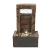 Zingz & Thingz Zen Collection Resin Tabletop LED Water Fountain, Cascading Water, 6x4x9.75" view 1