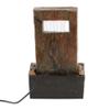 Zingz & Thingz Zen Collection Resin Tabletop LED Water Fountain, Cascading Water, 6x4x9.75" view 3