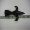 Black Spear Finials for 1" Drapery Iron Hardware - Sold as a Pair view 2