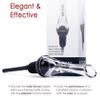 Vintorio Wine Aerator Pourer - Premium Aerating Pourer and Decanter Spout (Black) view 2