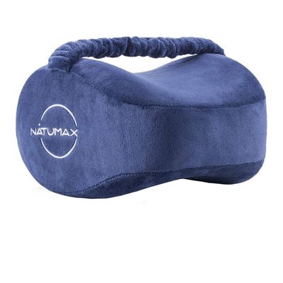 NATUMAX Knee Pillow for Side Sleepers - Sciatica Pain Relief - Back Pain, Leg Pain, Pregnancy, Hip and Joint Pain Memory Foam Leg Pillow (Pillow+Sleep Mask and Ear Plugs)