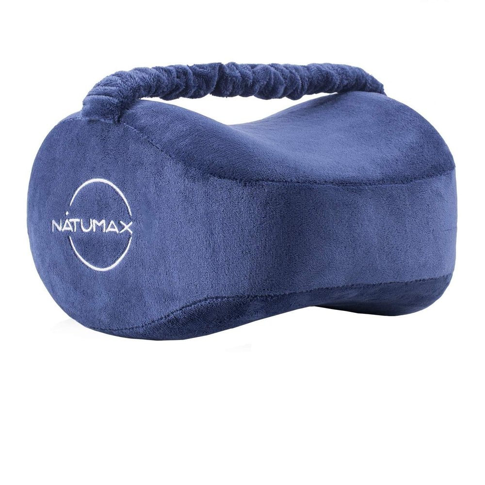 NATUMAX Knee Pillow for Side Sleepers - Sciatica Pain Relief - Back Pain, Leg Pain, Pregnancy, Hip and Joint Pain Memory Foam Leg Pillow (Pillow+Sleep Mask and Ear Plugs)