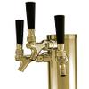 Bev Rite CT33B Draft Beer Dispensing Tower, 3 Faucet, Polished Brass view 3