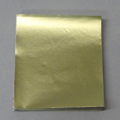 Candy Molds N More 3 x 3 inch Dull Matte Gold Confectionery Foil Wrappers, 500 Sheets