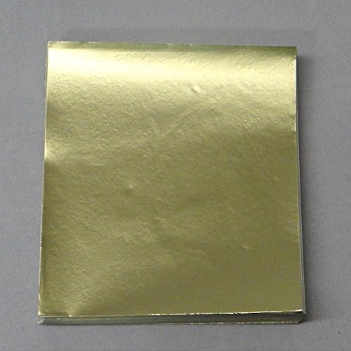 Candy Molds N More 3 x 3 inch Dull Matte Gold Confectionery Foil Wrappers, 500 Sheets