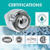 Earth Showerhead - Niagara Conservation | Energy & Water Saving Showerhead (2.0 GPM) High-Efficiency 3-Spray Chrome Fixed Shower Head (N2920CH) view 3