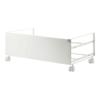 YAMAZAKI Home Frame Rolling Shoe Rack, Compact Entryway Or Bedroom Metal Shoe Organizer with Wheels, 9" - Steel - Holds 4 Shoes, 6 Heels view 1