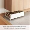 YAMAZAKI Home Frame Rolling Shoe Rack, Compact Entryway Or Bedroom Metal Shoe Organizer with Wheels, 9" - Steel - Holds 4 Shoes, 6 Heels view 4