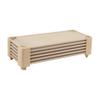 ECR4Kids Stackable Kiddie Cot, Ready-to-Assemble, Standard Size, Classroom Furniture, Sand, 6-Pack view 1