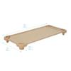 ECR4Kids Stackable Kiddie Cot, Ready-to-Assemble, Standard Size, Classroom Furniture, Sand, 6-Pack view 2