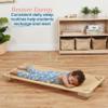 ECR4Kids Stackable Kiddie Cot, Ready-to-Assemble, Standard Size, Classroom Furniture, Sand, 6-Pack view 3