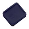 Pyrex 7210-PC 3-Cup Blue Food Storage Replacement Lid (2-Pack) - Made in the USA view 3