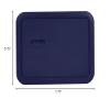Pyrex 7210-PC 3-Cup Blue Food Storage Replacement Lid (2-Pack) - Made in the USA view 4
