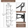 Sorbus Towel Rack Wall Mounted  Metal Towel Holder for Bathroom Wall, Washcloth, Rolled Bath Towels, Spa, Gym, Camper Rv, Shelf Cabinet - 6 Level Wine Rack Wall Mounted for Kitchen Bar, Wine Cellar view 3