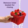 Chef'n Bramble Berry Basket and Colander (1-Quart, Cherry) view 4