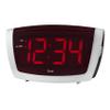 Equity 75906 LED Alarm Clock with High/Low Dimmer, 1.8", Red view 1