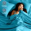 Bare Home Twin XL Sheet Set - College Dorm Size - Luxury 1800 Ultra-Soft Microfiber Twin Extra Long Bed Sheets - Deep Pockets - Easy Fit - Extra Soft - 3 Piece Set - Bed Sheets (Twin XL, Aqua) view 3