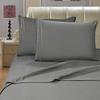 1500 Thread Count 4pc Bed Sheet Set Egyptian Quality Deep Pocket , California King, Gray view 1
