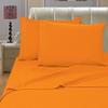 MATTREST 1500 Thread Count 4pc Bed Sheet Set Egyptian Quality Deep Pocket, Full, Elite Orange view 1