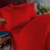 1800 Thread Count - Egyptian Quality 3pc Duvet Cover Set, Solid, King/Cal-King, Red view 1