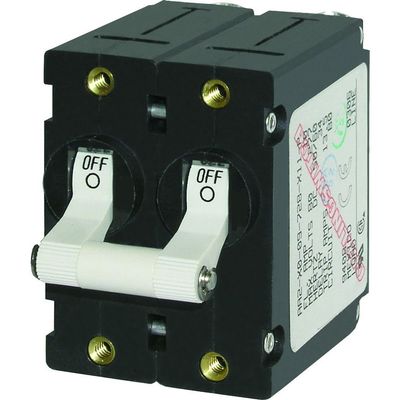 1 - Blue Sea 7240 A-Series Double Pole Toggle - 40A - White