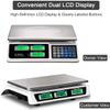 Goplus 66 LB Digital Scale Price Computing Deli Electronic Counting Weight with Dual Clear LCD Display, Stainless Steel Top, Silver view 2