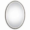 Uttermost Annadel Polished Nickel 20" x 28" Oval Wall Mirror view 1