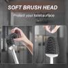 Sellemer Toilet Brush and Holder Set - Flexible Toilet Bowl Brush Head with Silicone Bristles, Compact Size for Storage and Organization, Ventilation Slots Base (1 Pack, White) view 4