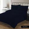 400-Thread Count 100% Egyptian Cotton California King Size Super Soft Designer 1-Piece Luxury Button Closure Duvet Cover (Navy Blue Solid) view 1