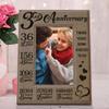 KATE POSH Our 3rd Wedding Anniversary, 3 Years Anniversary, 3 Years of Marriage, Gifts for Couple, Third Anniversary - Engraved Leather Picture Frame (4 x 6 Vertical) view 2